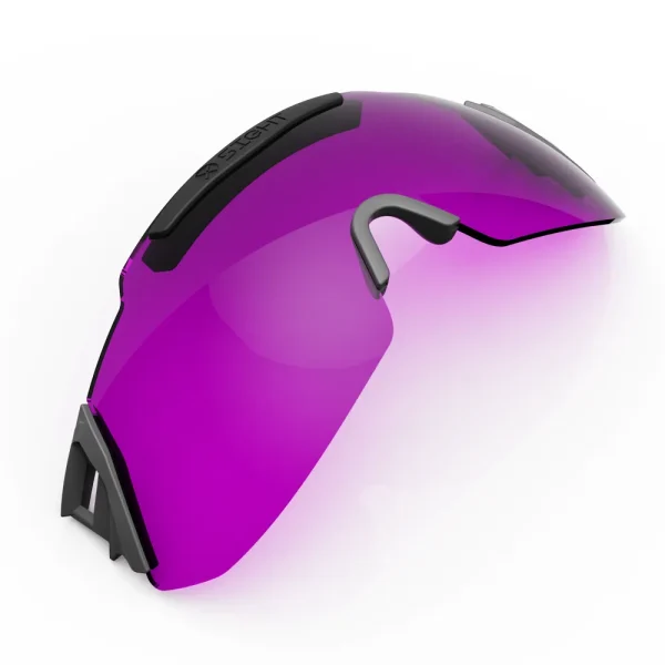 Experience the power of our Electric Purple lens with a Light Transmission Value (LTV) of 12%. Tailored for bright, sunny conditions, this lens excels in Sporting, Trap, Skeet, and Hunting disciplines, offering a high contrast boost. Its vibrant Purple/Magenta/Orchid color notes enhance visual appeal while providing comfortable vision during extended periods of sunny shooting. Filtering out green light, this lens intensifies clay targets with vibrant orange hues and enhances the visibility of rich black targets. Moreover, it suppresses green backgrounds such as banks, tree lines, and blue skies, making it an exceptional choice for heightened contrast and precision during your shooting sessions.